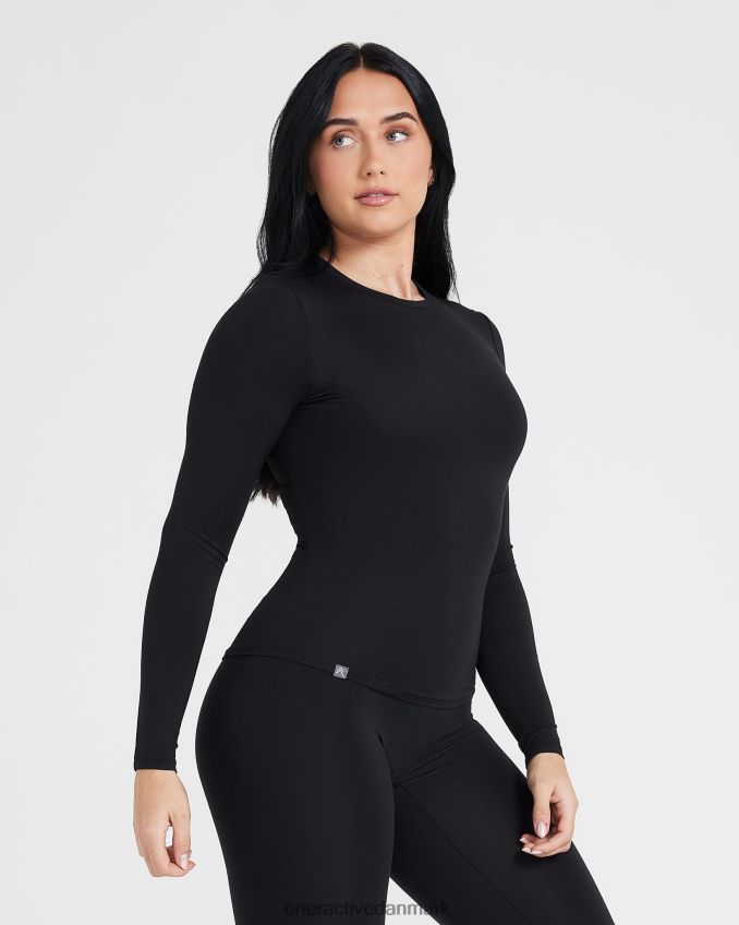 sort tøj X26NZ0398 Oner Active blød blød langærmet top