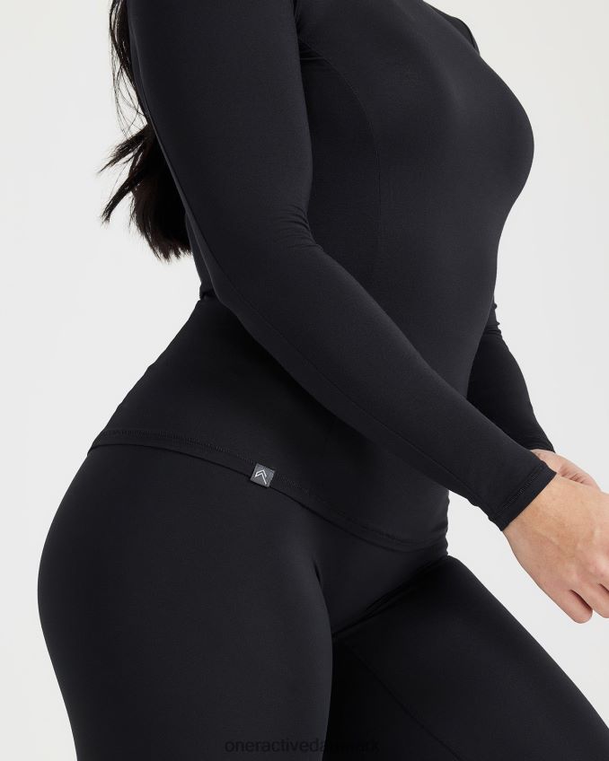 sort tøj X26NZ0398 Oner Active blød blød langærmet top