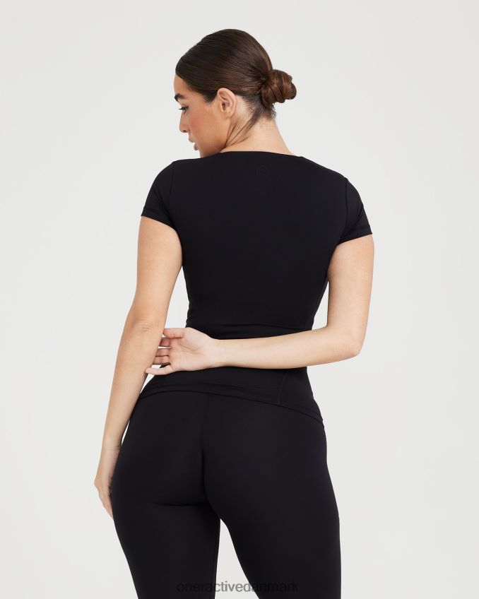 sort tøj X26NZ0525 Oner Active tidløs kortærmet t-shirt