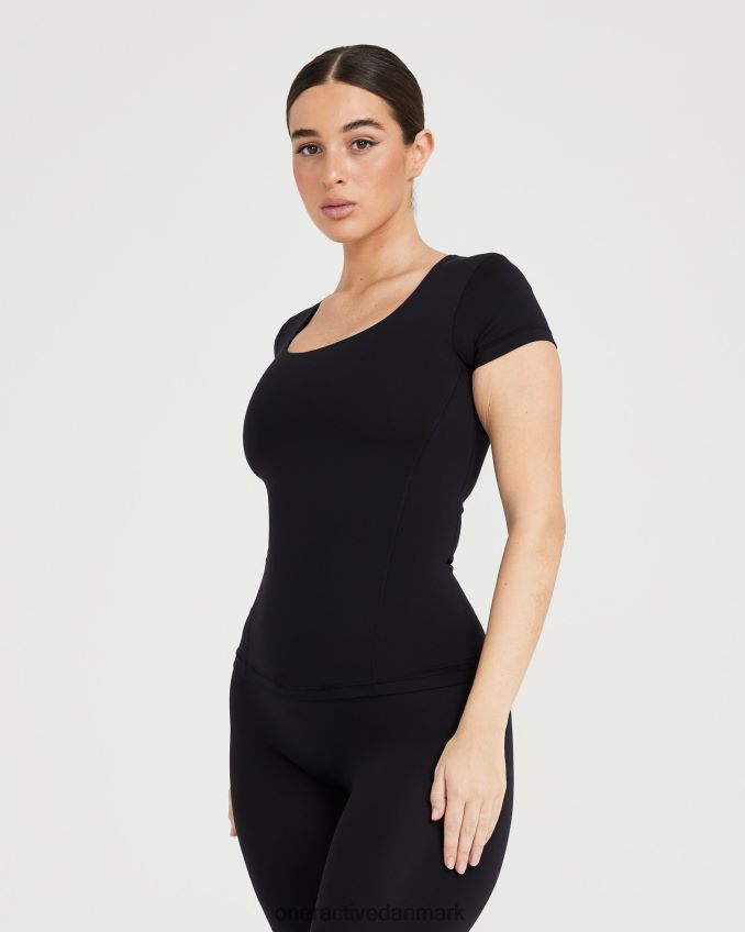 sort tøj X26NZ0525 Oner Active tidløs kortærmet t-shirt