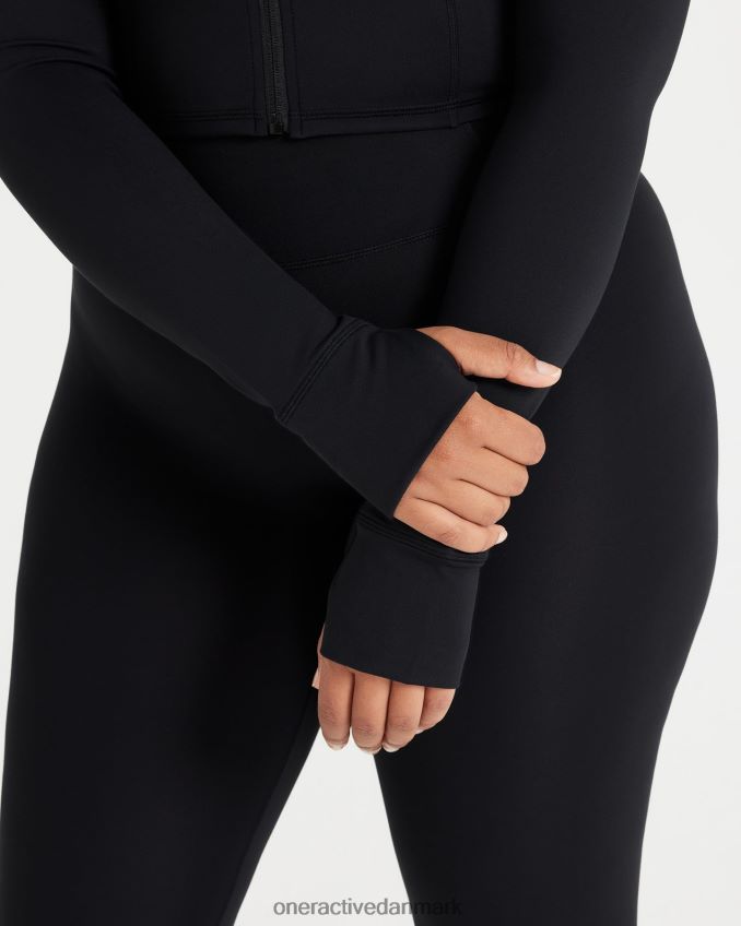 sort tøj X26NZ0595 Oner Active tidløs crop jakke