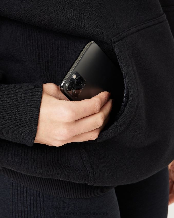 sort tøj X26NZ0647 Oner Active klassisk lounge oversized hættetrøje