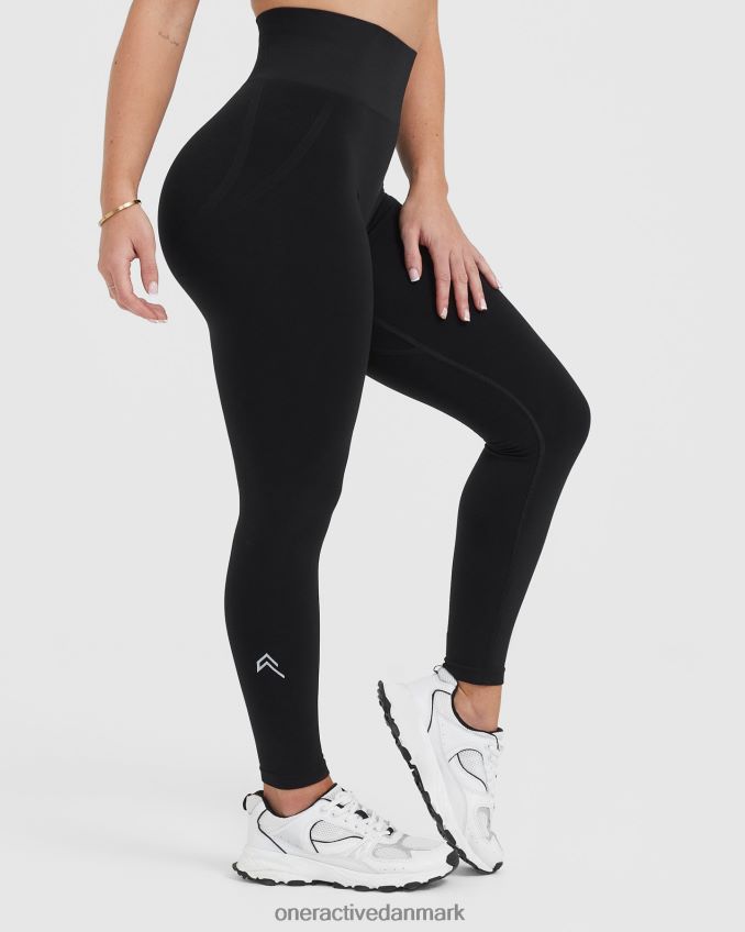 sort tøj X26NZ07 Oner Active ubesværede sømløse leggings 1