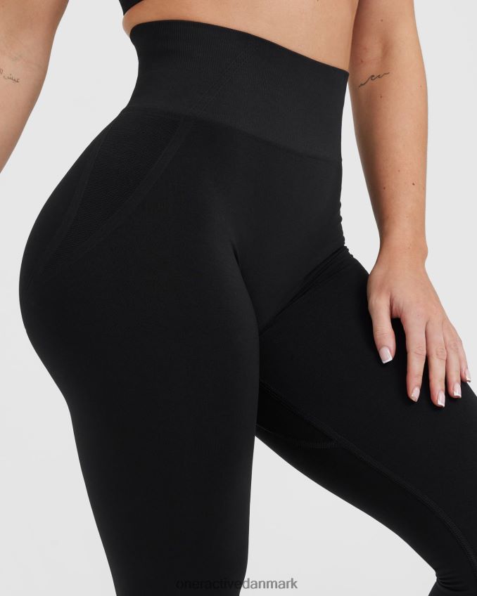 sort tøj X26NZ07 Oner Active ubesværede sømløse leggings 1