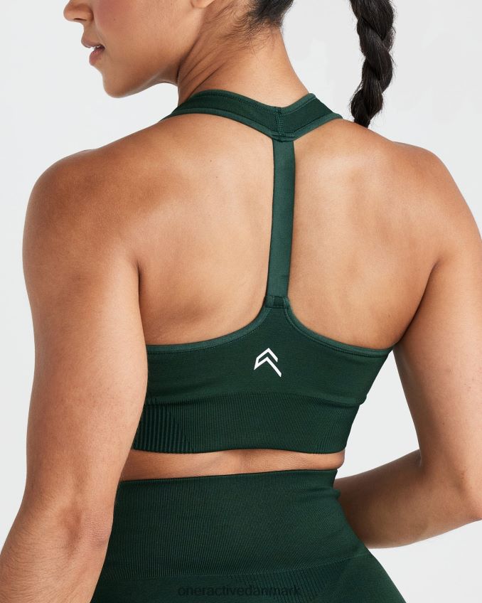 stedsegrøn mergel tøj X26NZ0200 Oner Active klassisk sømløs 20 v-hals bralette