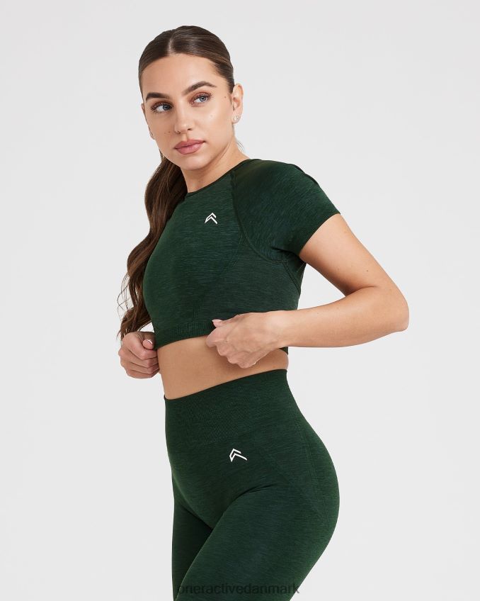 stedsegrøn tøj X26NZ0491 Oner Active ubesværet sømløs kortærmet crop top