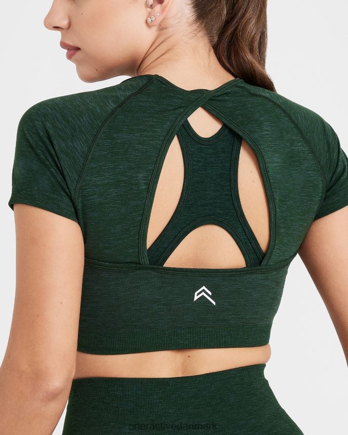 stedsegrøn tøj X26NZ0491 Oner Active ubesværet sømløs kortærmet crop top