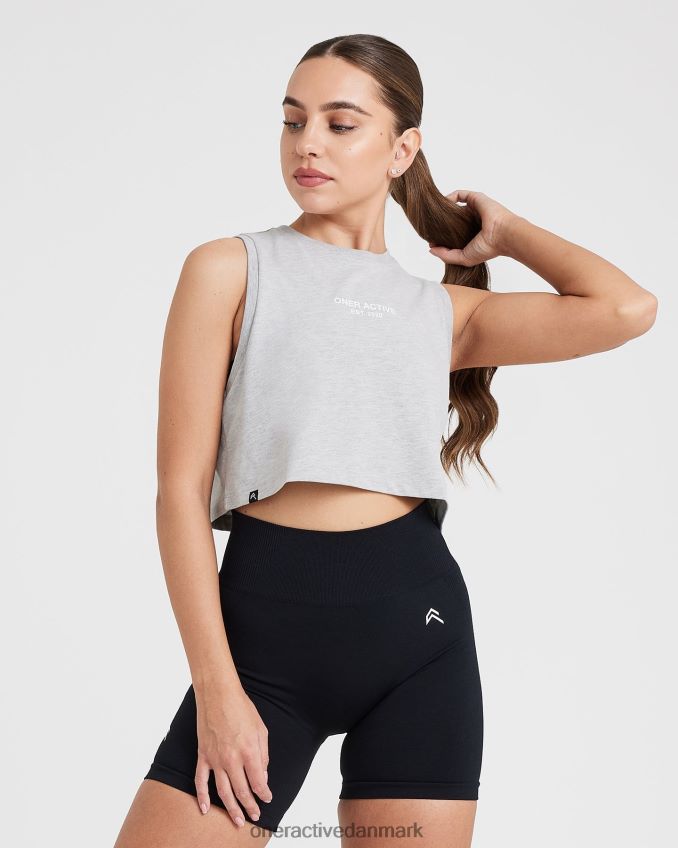 sølvmergel tøj X26NZ0554 Oner Active grafisk jersey tank