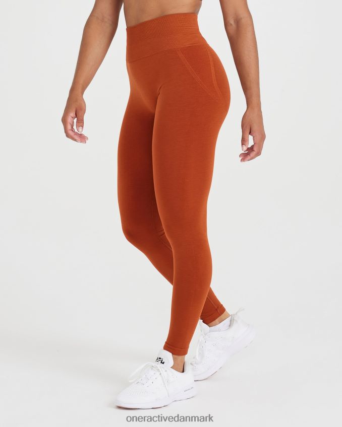 varmt kobber tøj X26NZ056 Oner Active ubesværede sømløse leggings 3