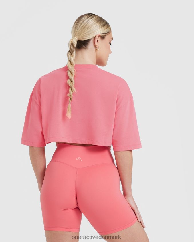 vasket forstærker pink tøj X26NZ0496 Oner Active klassisk afslappet letvægts t-shirt