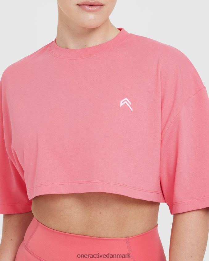 vasket forstærker pink tøj X26NZ0496 Oner Active klassisk afslappet letvægts t-shirt