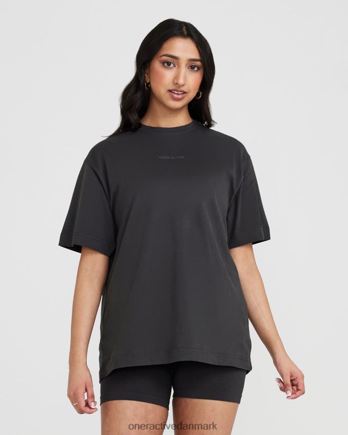 vasket kul tøj X26NZ0512 Oner Active klassisk spejlgrafisk oversized t-shirt