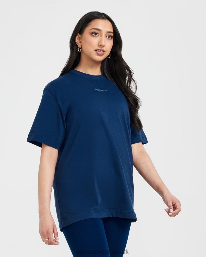 vasket midnat tøj X26NZ0509 Oner Active klassisk spejlgrafisk oversized t-shirt
