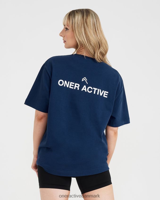 vasket midnat tøj X26NZ0562 Oner Active grafisk oversized kortærmet t-shirt