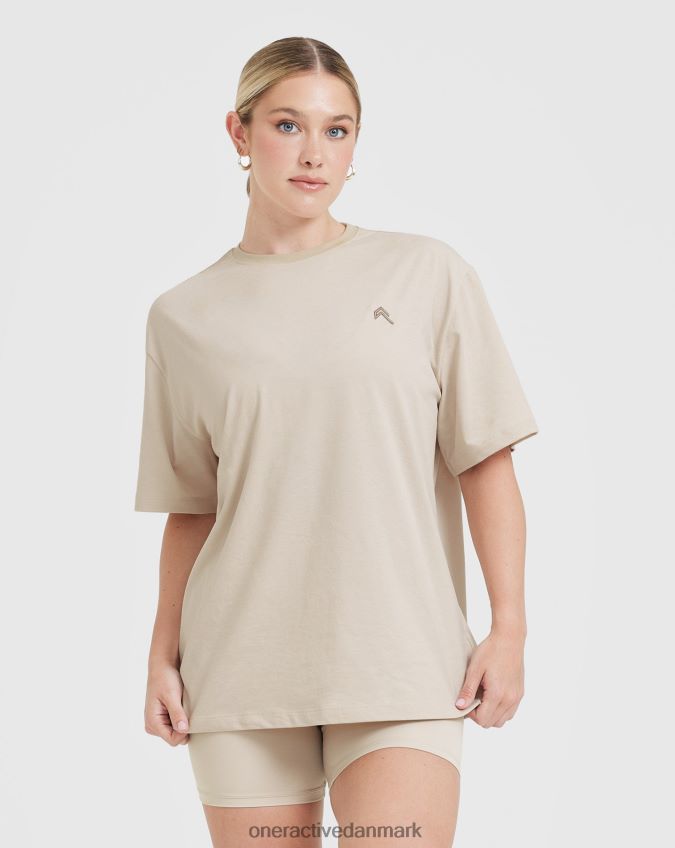 vasket sand tøj X26NZ0426 Oner Active klassisk letvægts t-shirt i overstørrelse