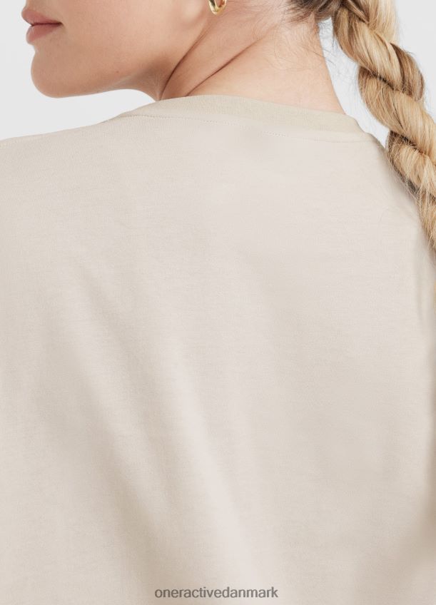 vasket sand tøj X26NZ0426 Oner Active klassisk letvægts t-shirt i overstørrelse