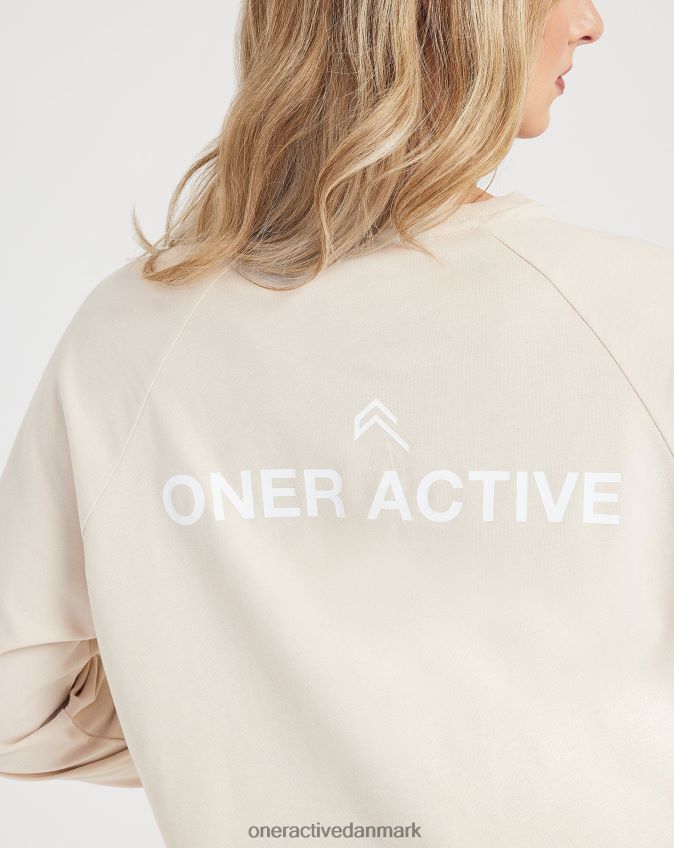 vasket sand tøj X26NZ0559 Oner Active grafisk oversized langærmet t-shirt
