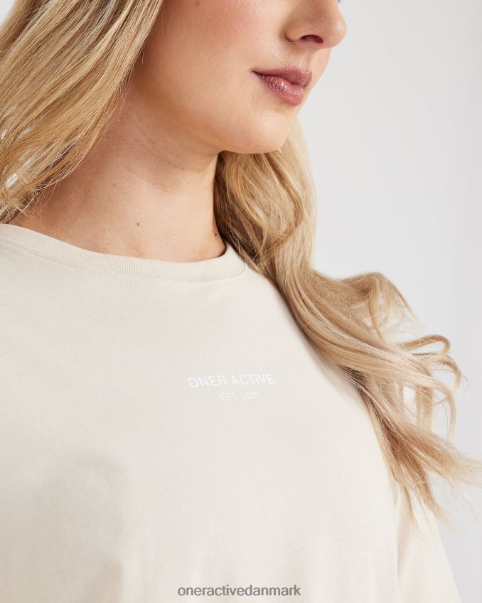 vasket sand tøj X26NZ0564 Oner Active grafisk oversized kortærmet t-shirt