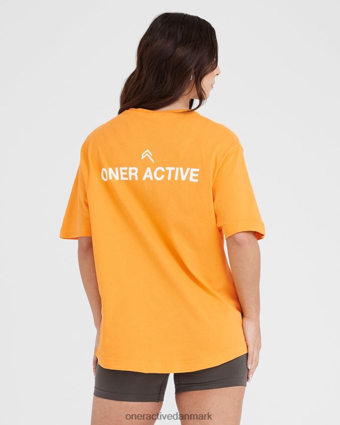 vasket solnedgang tøj X26NZ0540 Oner Active grafisk oversized kortærmet t-shirt