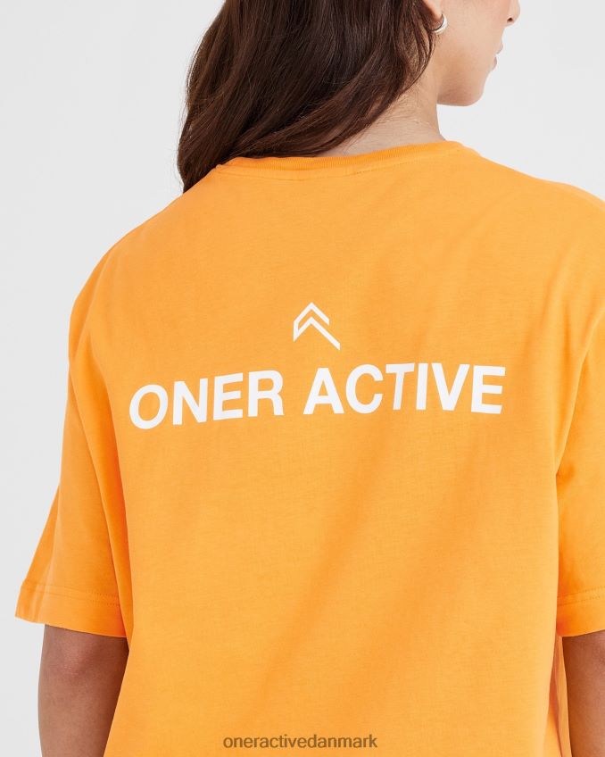vasket solnedgang tøj X26NZ0540 Oner Active grafisk oversized kortærmet t-shirt