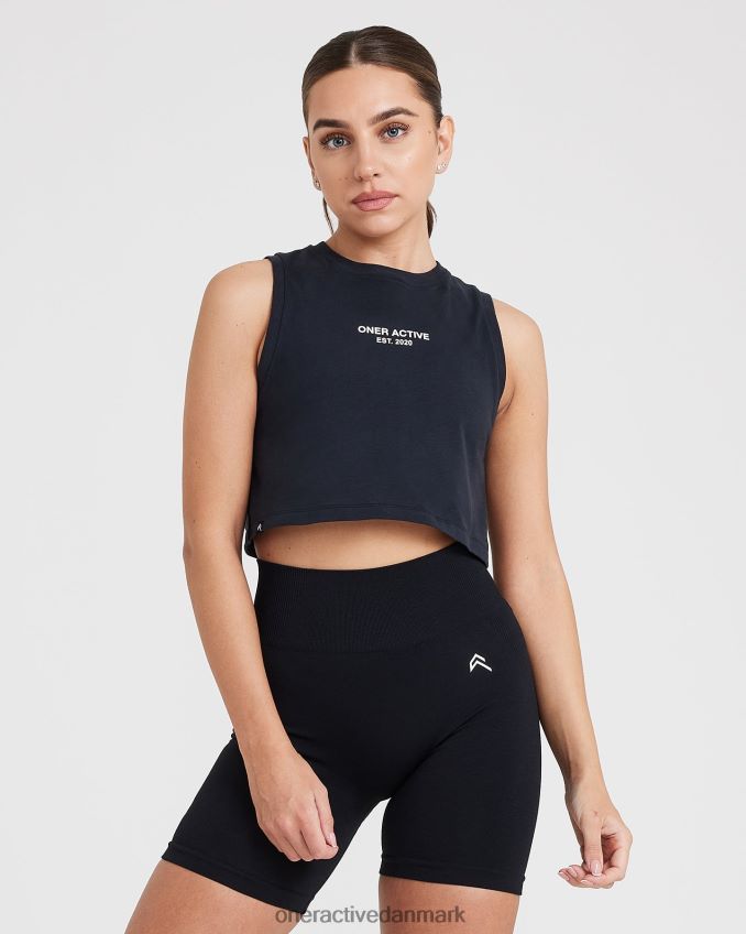 vasket sort tøj X26NZ0555 Oner Active grafisk jersey tank