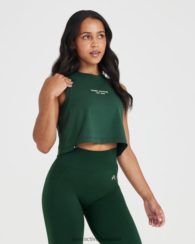 vasket stedsegrøn tøj X26NZ0538 Oner Active grafisk jersey tank
