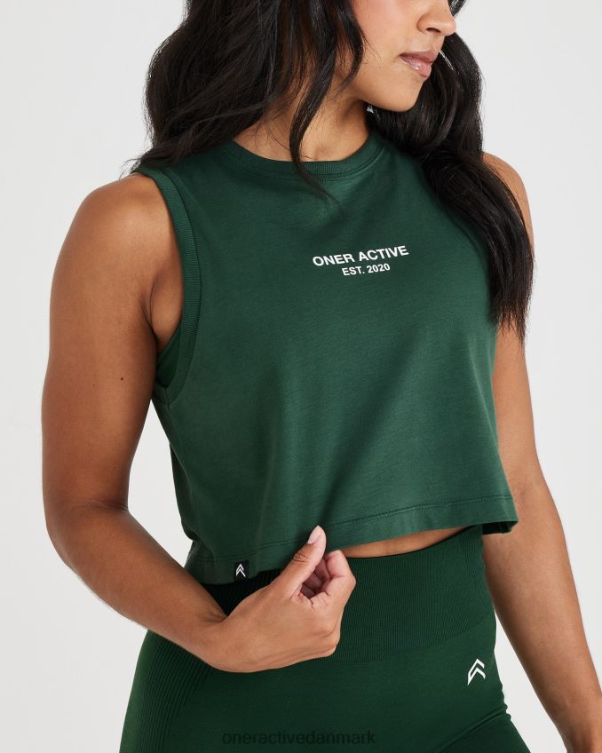 vasket stedsegrøn tøj X26NZ0538 Oner Active grafisk jersey tank